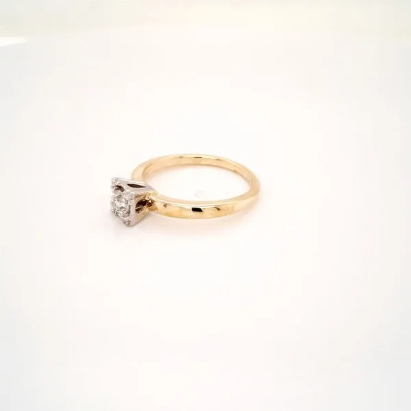 14K Two Tone Miracle Set Diamond Engagement Ring Image 2 Jaymark Jewelers Cold Spring, NY