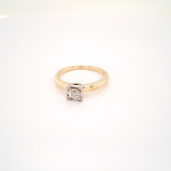 14K Two Tone Miracle Set Diamond Engagement Ring Jaymark Jewelers Cold Spring, NY
