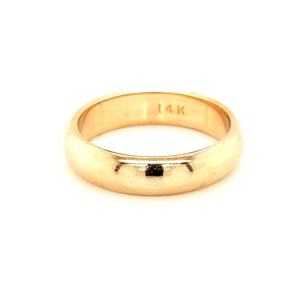14K Yellow Gold 5mm Domed Wedding Band Jaymark Jewelers Cold Spring, NY