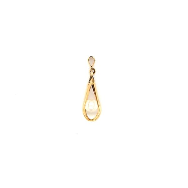14k Yellow Gold Pearl Cage Pendant Jaymark Jewelers Cold Spring, NY
