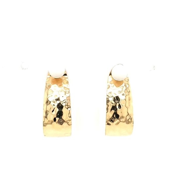 14K Yellow Gold J-Hoop Earring Jackets Jaymark Jewelers Cold Spring, NY