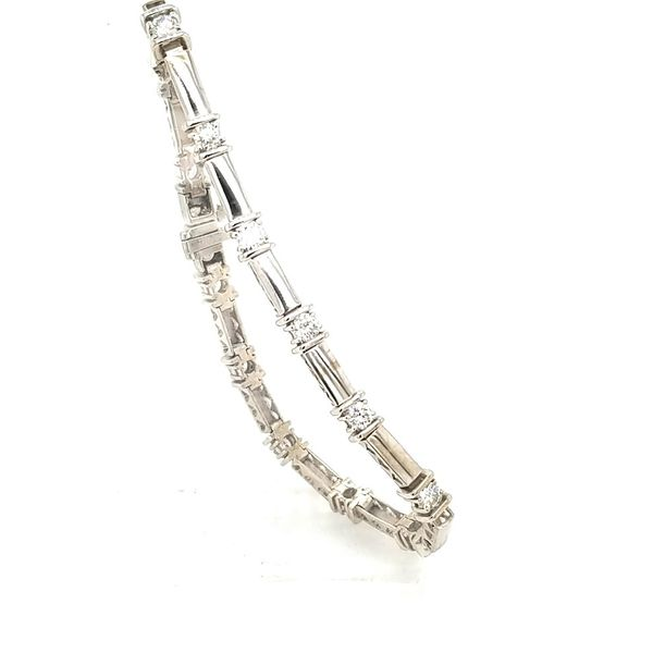 14k white gold 1.50cttw diamond tennis bracelet Jaymark Jewelers Cold Spring, NY