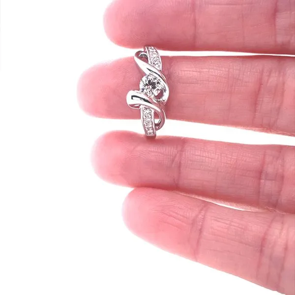 18K White Gold Hearts on Fire Fusion Diamond Swirl Ring, .48cttw Image 2 Jaymark Jewelers Cold Spring, NY