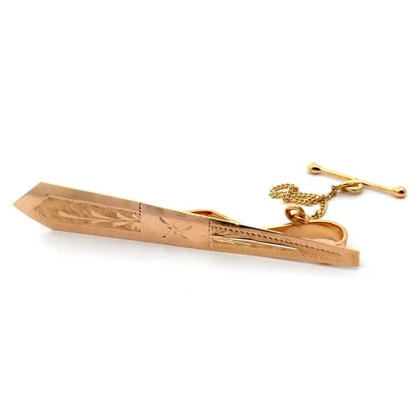 18K Yellow Gold Tie Bar Jaymark Jewelers Cold Spring, NY