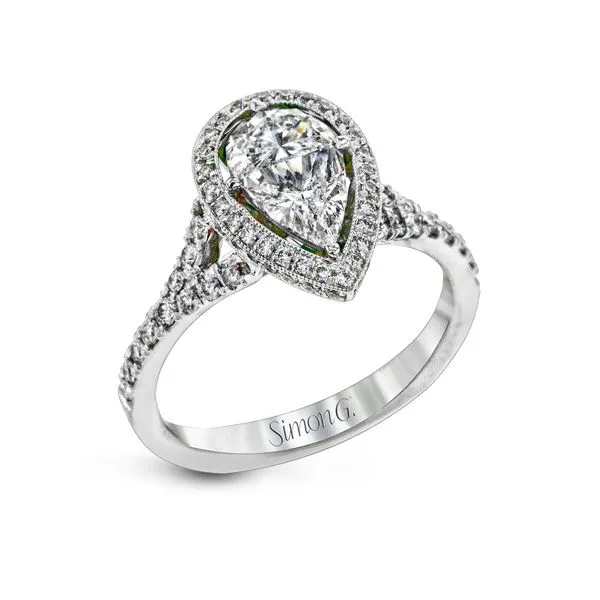 Pear Shape Diamond Ring in White Gold Jeffrey Mann Fine Jewelers, Inc Toledo, OH