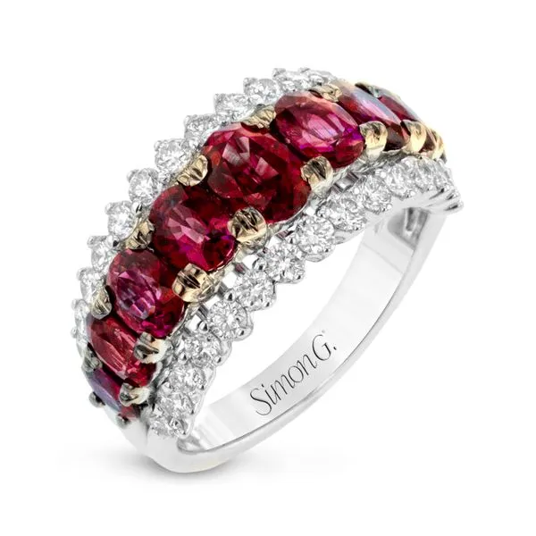 Ruby and Diamond Ring in White Gold Jeffrey Mann Fine Jewelers, Inc Toledo, OH