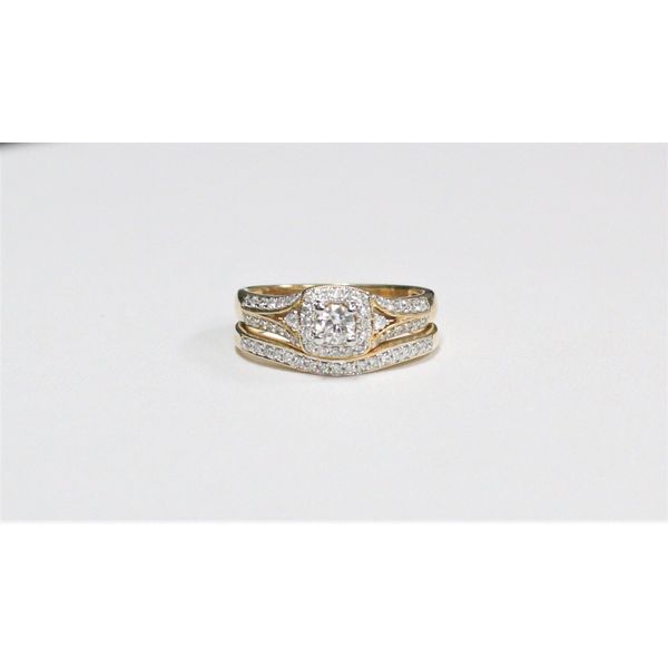 14k YG .50tw Diamond Bridal Set J. Howard Jewelers Bedford, IN