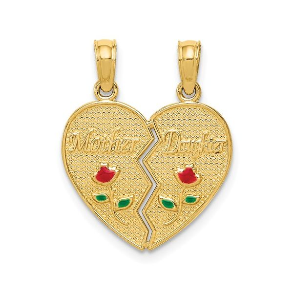 14kt Yellow Gold Mother and Daughter Break Away Charms J. Howard Jewelers Bedford, IN