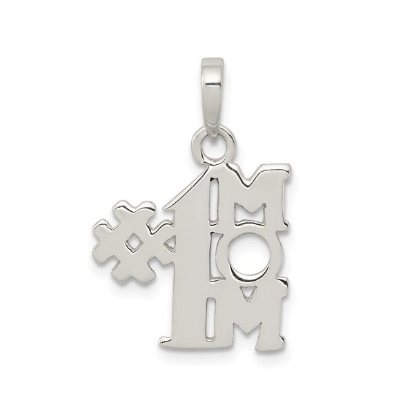 Sterling Silver Number One Mom Charm J. Howard Jewelers Bedford, IN