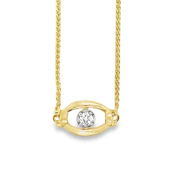 14K Yellow Gold Adjustable Round Diamond Solitaire Link Bolo Bracelet Jo & Co. Jewelers Hardy, VA