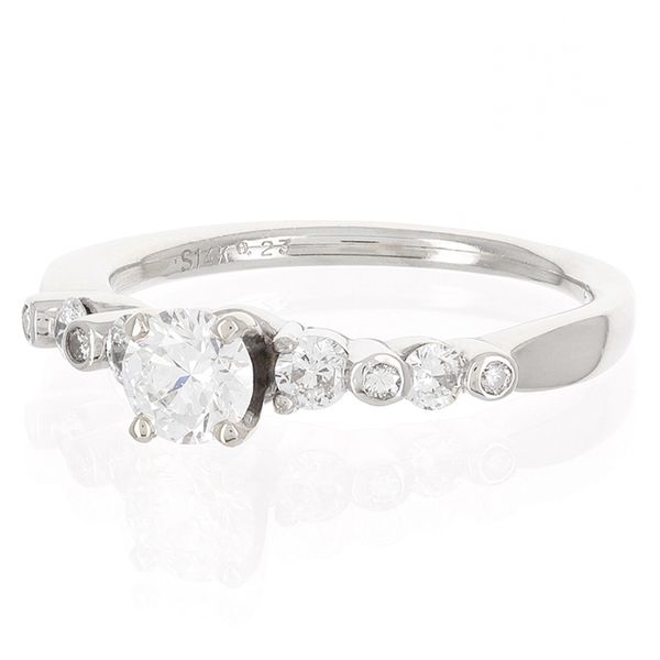 Side Accent Diamond Engagement Ring John Anthony Jewellers Ltd. Kitchener, ON