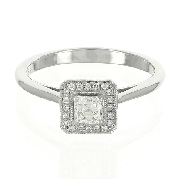 Halo Style Diamond Engagement Ring John Anthony Jewellers Ltd. Kitchener, ON