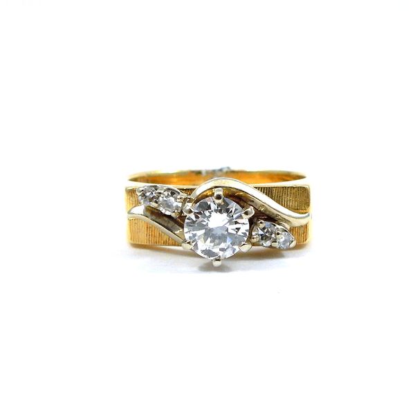 Yellow Gold Diamond Engagement Ring Joint Venture Jewelry Cary, NC