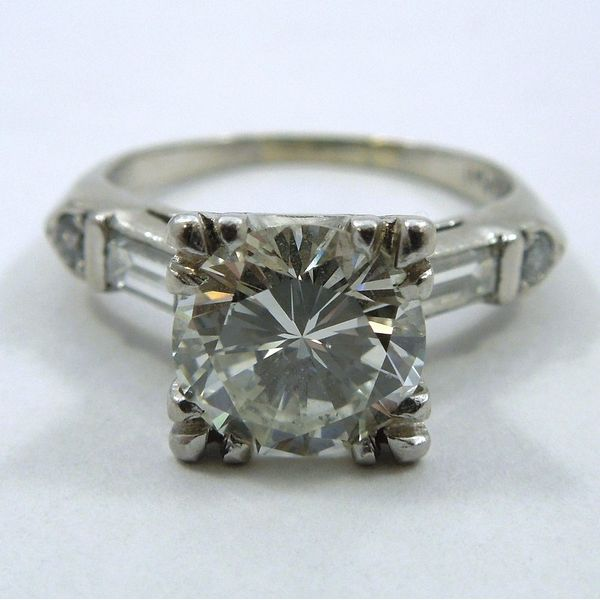 Vintage Inspired Diamond Engagement Ring Joint Venture Jewelry Cary, NC