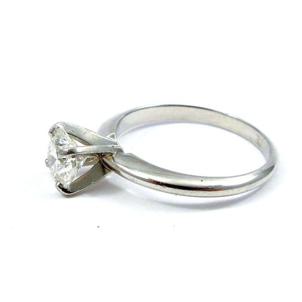 Platinum Solitaire Diamond Engagement Ring Image 2 Joint Venture Jewelry Cary, NC