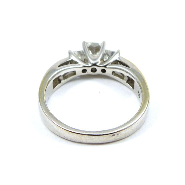 Three Stone Princess Cut Engagement Ring Image 3 Joint Venture Jewelry Cary, NC