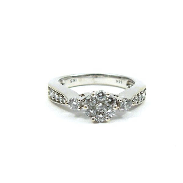 Diamond Cluster Engagement Ring Joint Venture Jewelry Cary, NC