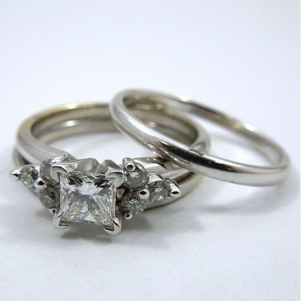 Princess Cut Diamond Engagement Set Joint Venture Jewelry Cary, NC