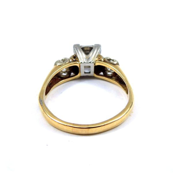 Vintage Three Stone Engagement Ring Image 3 Joint Venture Jewelry Cary, NC
