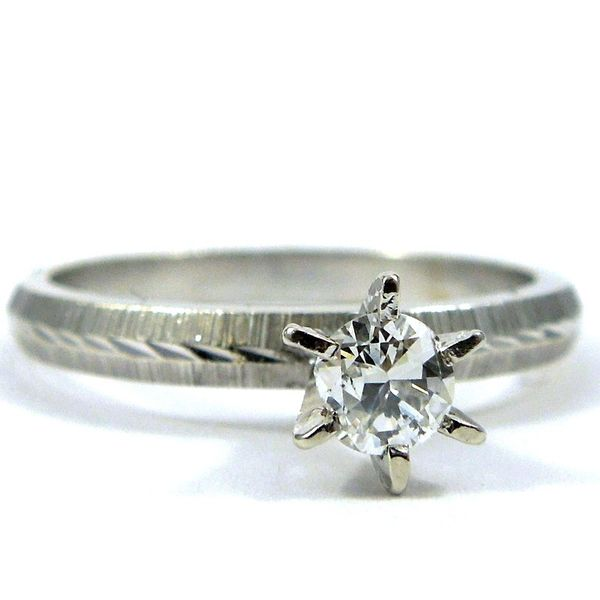 Round Cut Diamond Engagement Ring Joint Venture Jewelry Cary, NC