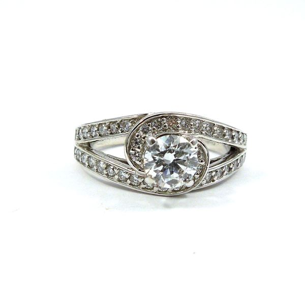 Swirl Design Diamond Engagement Ring Joint Venture Jewelry Cary, NC
