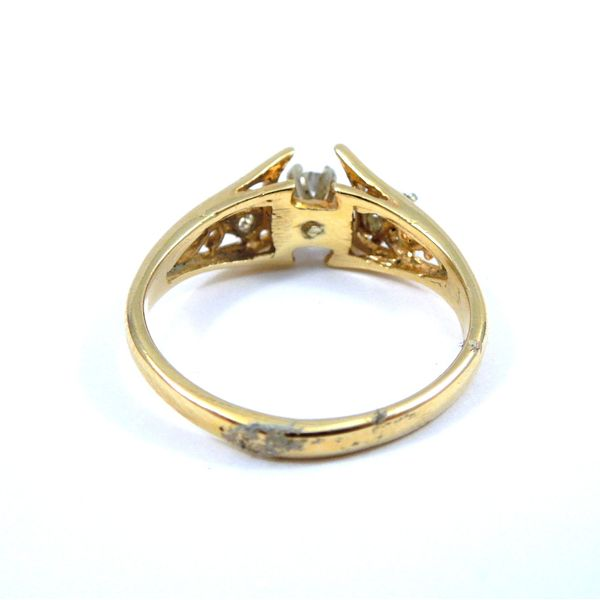 Yellow Gold Diamond Engagement Ring Image 3 Joint Venture Jewelry Cary, NC