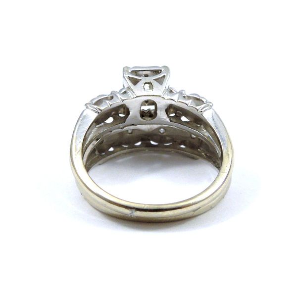 Diamond Engagement Ring & Matching Wedding Band Image 3 Joint Venture Jewelry Cary, NC