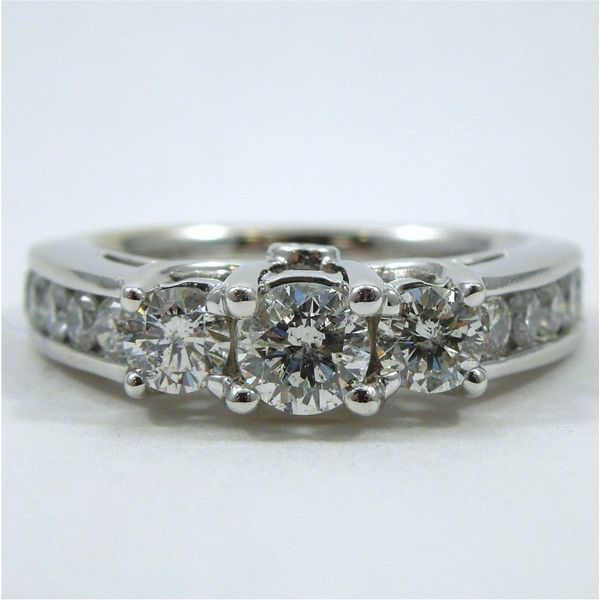 Three Stone Diamond Engagement Ring Joint Venture Jewelry Cary, NC