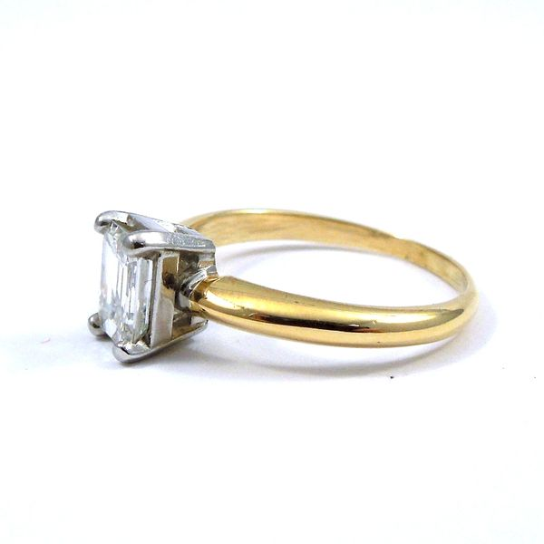 Emerald Cut Diamond Engagement Ring Image 2 Joint Venture Jewelry Cary, NC