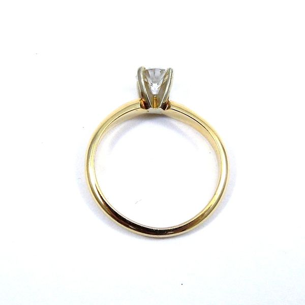 Yellow Gold Solitaire Engagement Ring Image 3 Joint Venture Jewelry Cary, NC