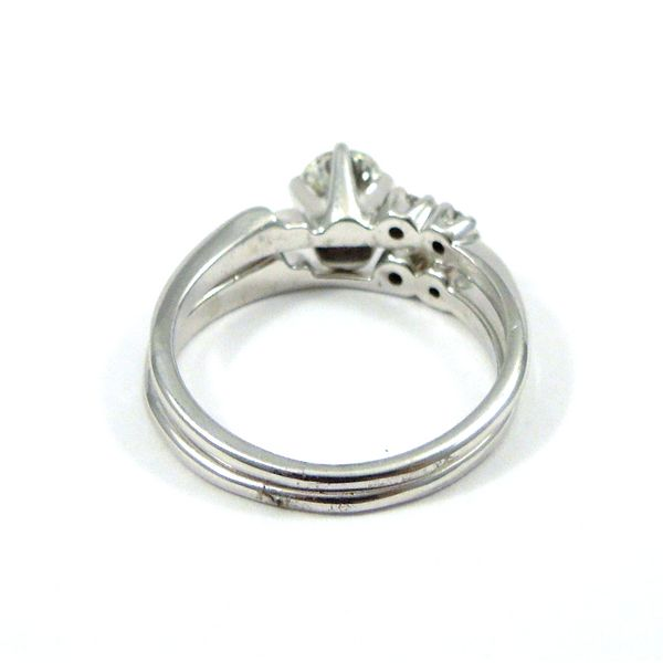 Diamond Engagement Ring with Matching Wedding Band Image 3 Joint Venture Jewelry Cary, NC