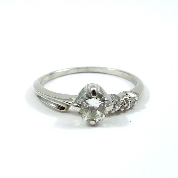 Diamond Engagement Ring with Matching Wedding Band Image 4 Joint Venture Jewelry Cary, NC