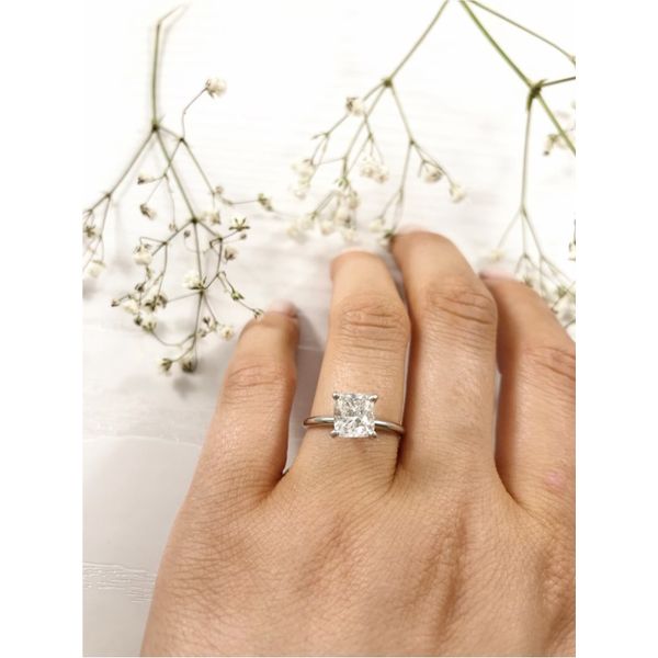 Cushion Cut Diamond Solitaire Engagement Ring Joint Venture Jewelry Cary, NC