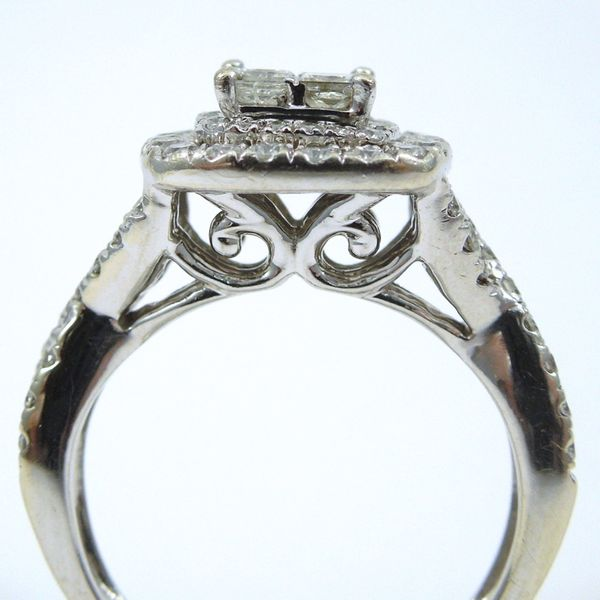 Princess Cut Diamond Engagement Ring with Matching Wedding Band Image 2 Joint Venture Jewelry Cary, NC