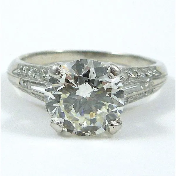 1.80 Carat Euro Diamond Engagement Ring Joint Venture Jewelry Cary, NC