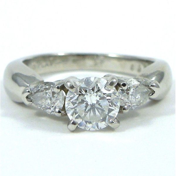 Diamond Engagement Ring with Pear Cut Accents Joint Venture Jewelry Cary, NC