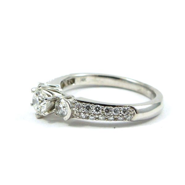 Three Stone Diamond Engagement Ring Image 2 Joint Venture Jewelry Cary, NC