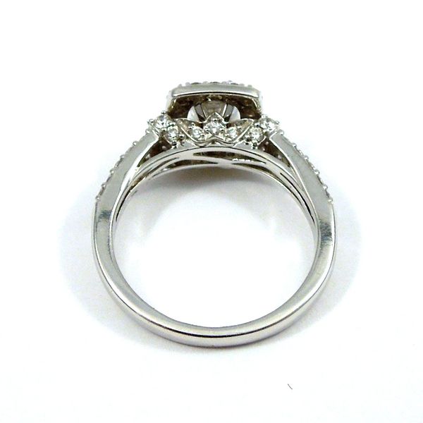 Cushion Cut Halo Diamond Engagement Ring Image 4 Joint Venture Jewelry Cary, NC