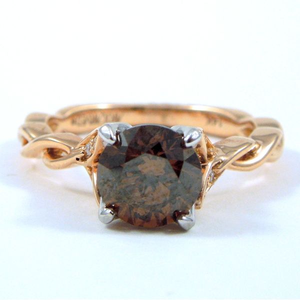 Cognac Diamond Engagement Ring Joint Venture Jewelry Cary, NC