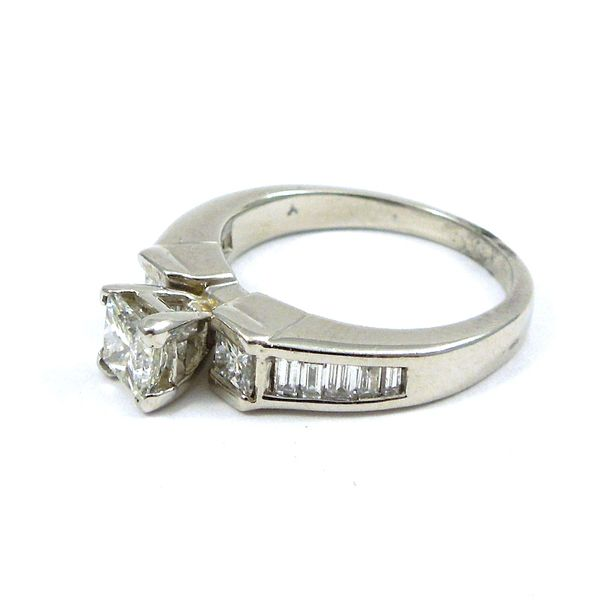 Three Stone Princess Cut Engagement Ring Image 2 Joint Venture Jewelry Cary, NC