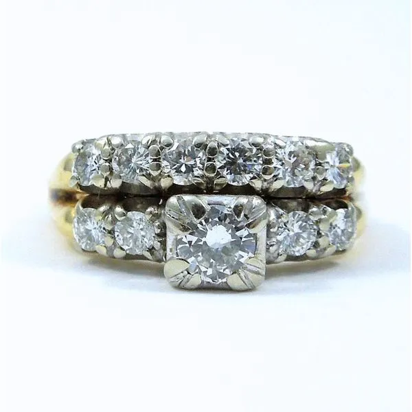 Diamond Engagement Ring and Wedding Band Set Joint Venture Jewelry Cary, NC