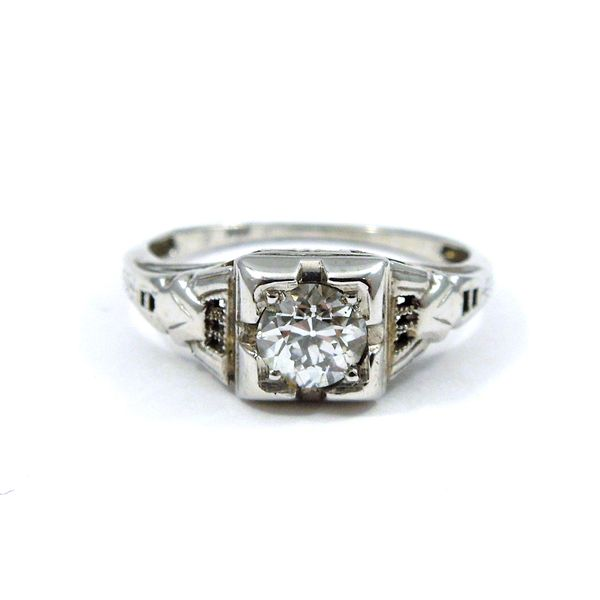 Vintage European Cut Diamond Engagement Ring Joint Venture Jewelry Cary, NC