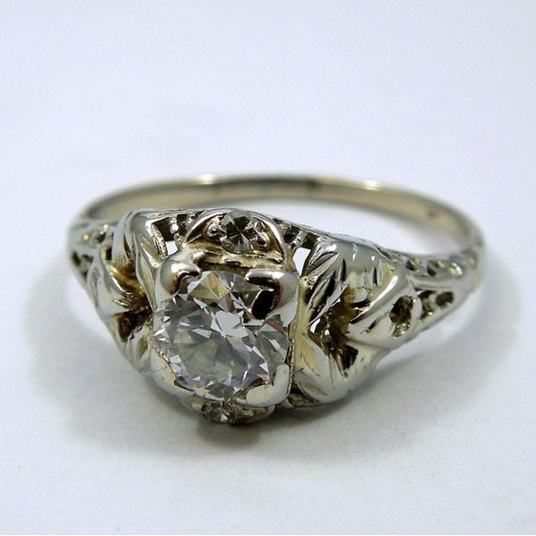 Vintage Diamond Filigree Engagement Ring Joint Venture Jewelry Cary, NC
