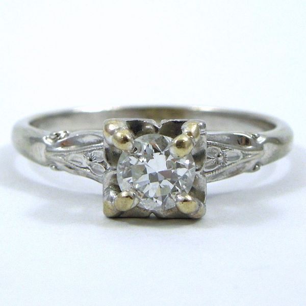 Euro Cut Diamond Engagement Ring Joint Venture Jewelry Cary, NC