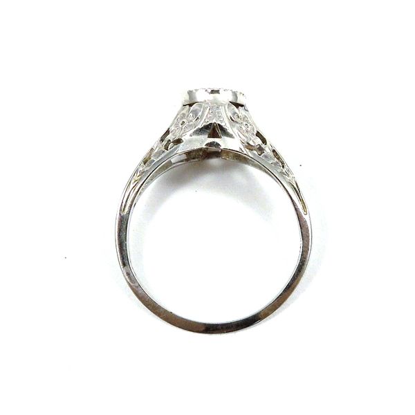 Mine Cut Vintage Diamond Engagement Ring Image 3 Joint Venture Jewelry Cary, NC