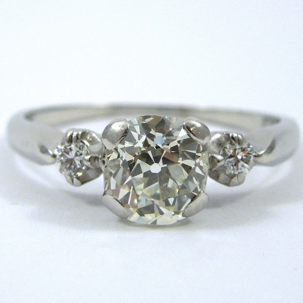 Mine Cut Diamond Engagement Ring Joint Venture Jewelry Cary, NC