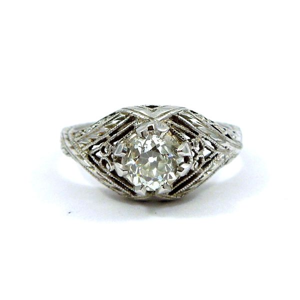 Vintage Diamond Engagement Ring. Joint Venture Jewelry Cary, NC