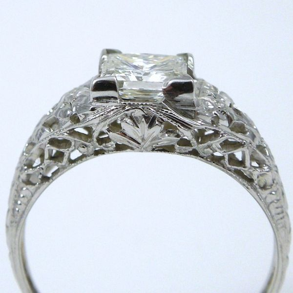 Vintage Diamond Engagement Ring Image 2 Joint Venture Jewelry Cary, NC