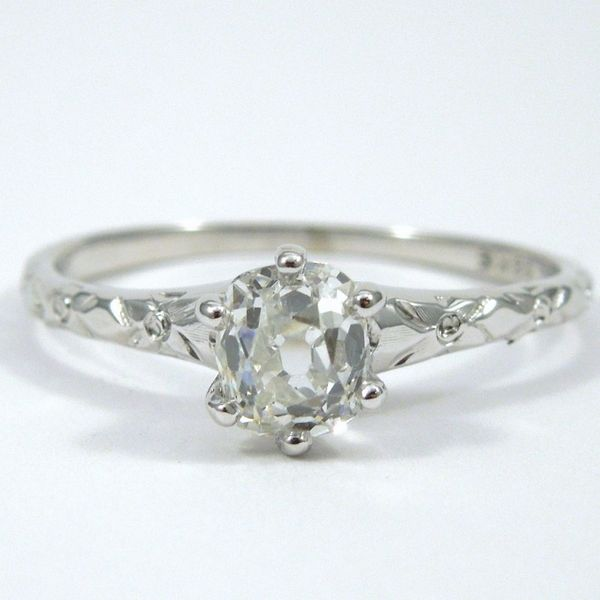 Vintage, Diamond Solitaire Engagement Ring Joint Venture Jewelry Cary, NC