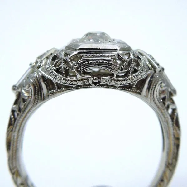 Vintage Diamond Engagement Ring Image 2 Joint Venture Jewelry Cary, NC